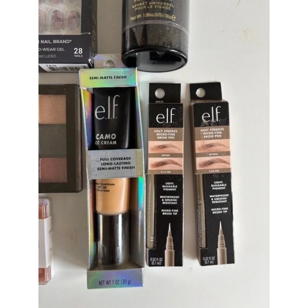 Makeup Bundle: Gel Nails, CC Cream, Eye Shadow, Foundation etc‎